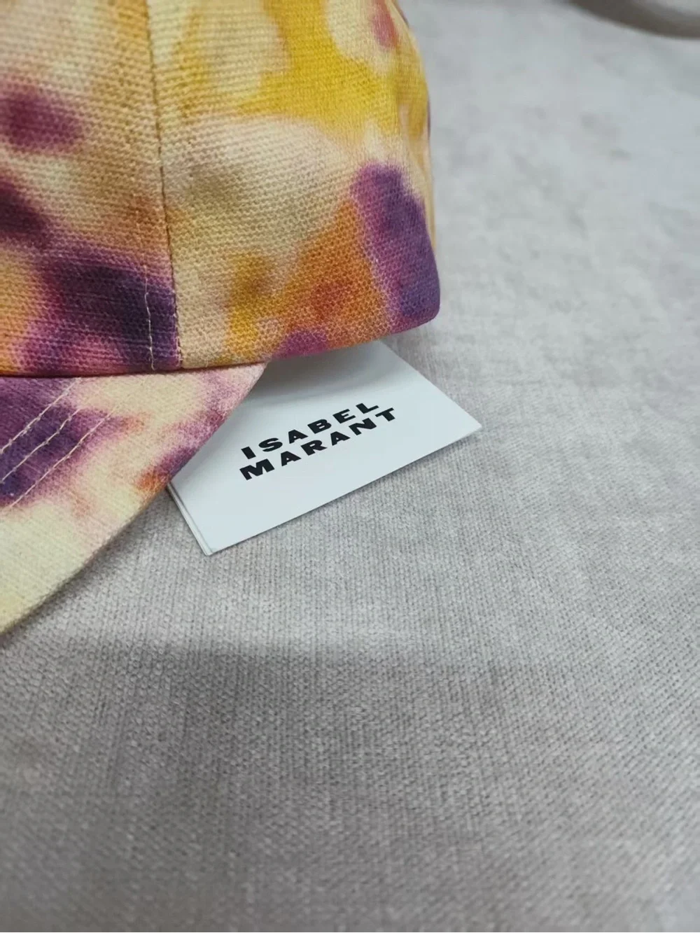 Isabel Marant Tie-Dye Baseball Cap - Yellow & Purple